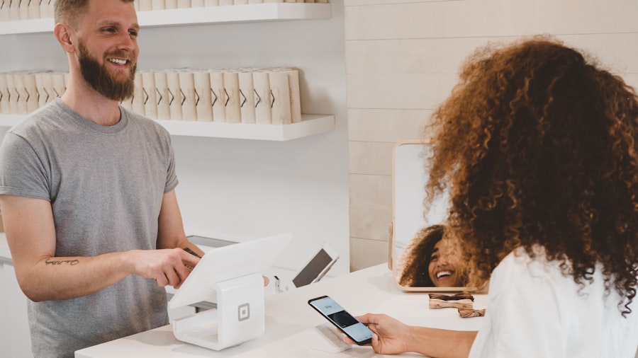 A payment going through