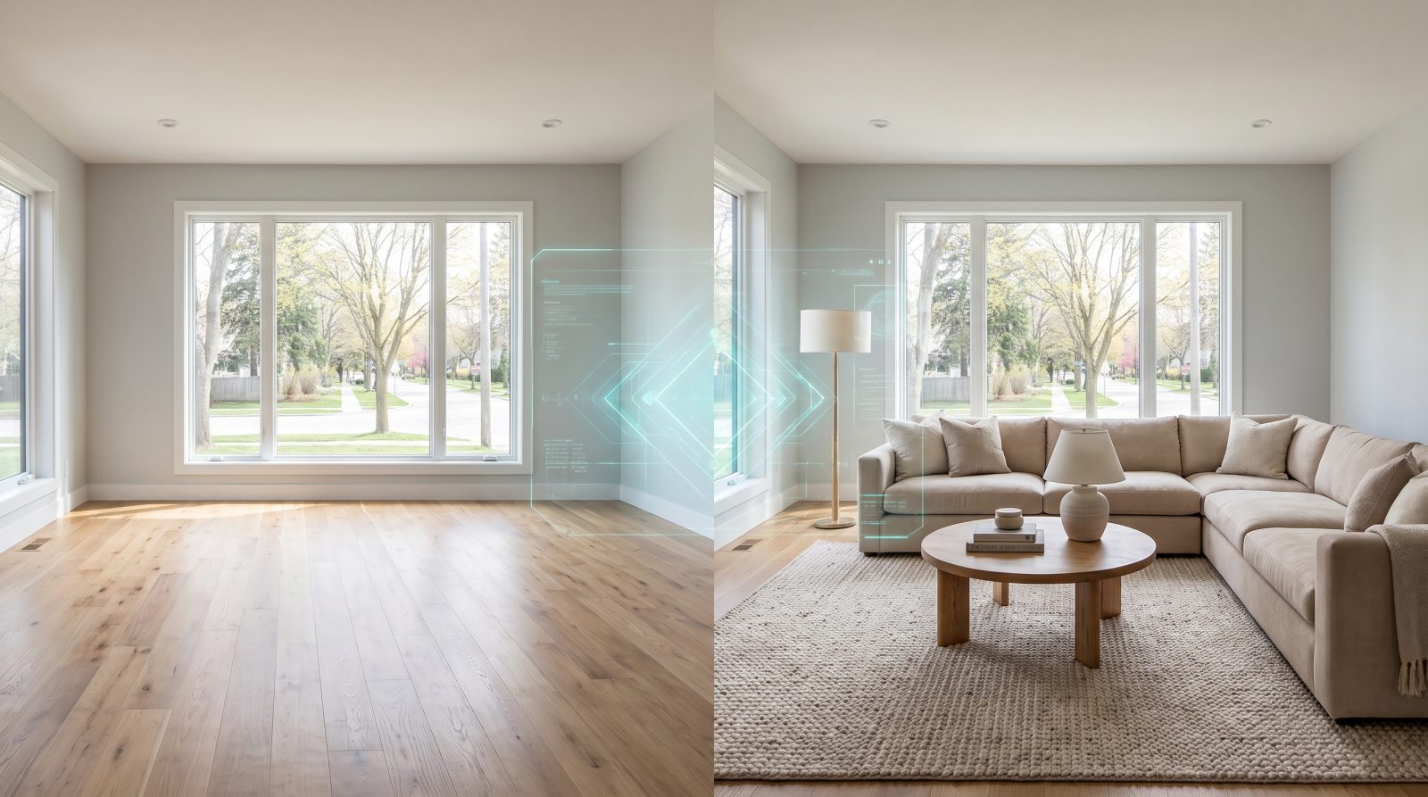 Virtual Staging Before & After: What Actually Changes Buyer Behavior